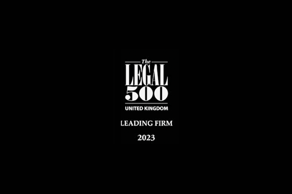 we are ranked in this years Legal 500